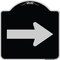 Signmission Designer Series Arrow Green, Black & Silver Heavy-Gauge Aluminum Sign, 18" x 18", BS-1818-24337 A-DES-BS-1818-24337 - alternate 1